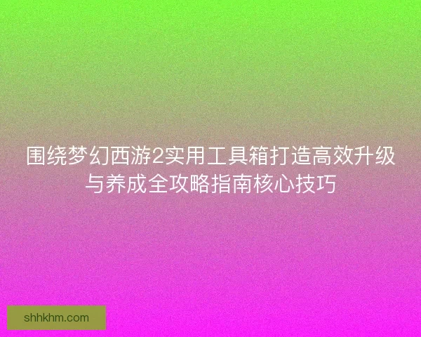 围绕梦幻西游2实用工具箱打造高效升级与养成全攻略指南核心技巧